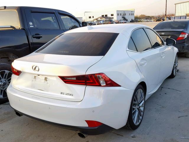 JTHBF1D26E5022151 - 2014 LEXUS IS 250 WHITE photo 4