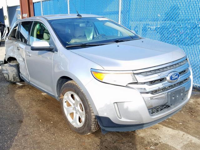 2FMDK3JC2CBA07505 - 2012 FORD EDGE SEL SILVER photo 1