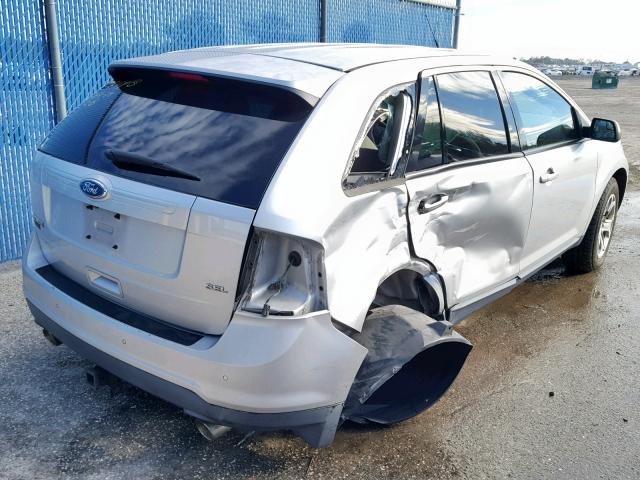 2FMDK3JC2CBA07505 - 2012 FORD EDGE SEL SILVER photo 4