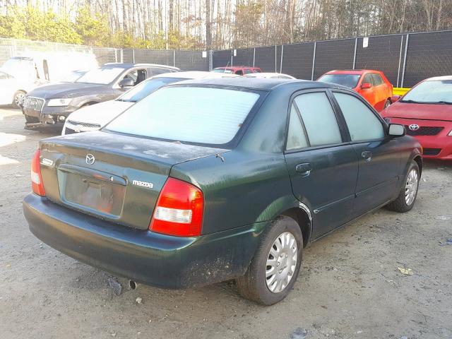 JM1BJ2222Y0265403 - 2000 MAZDA PROTEGE DX GREEN photo 4