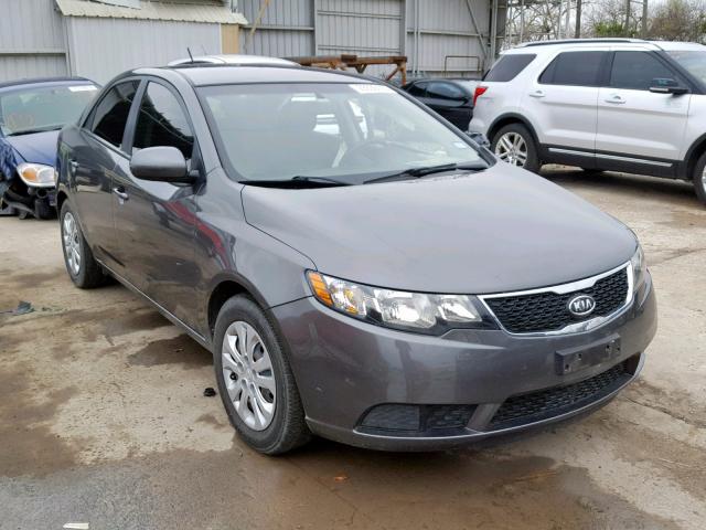 KNAFU4A25D5727632 - 2013 KIA FORTE EX GRAY photo 1