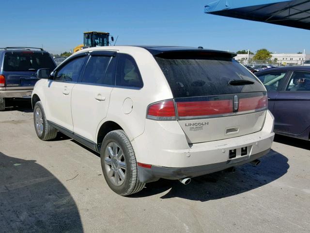 2LMDU68C67BJ35886 - 2007 LINCOLN MKX WHITE photo 3