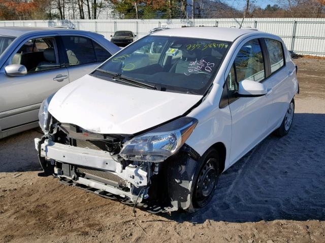 VNKKTUD36HA079652 - 2017 TOYOTA YARIS L WHITE photo 2