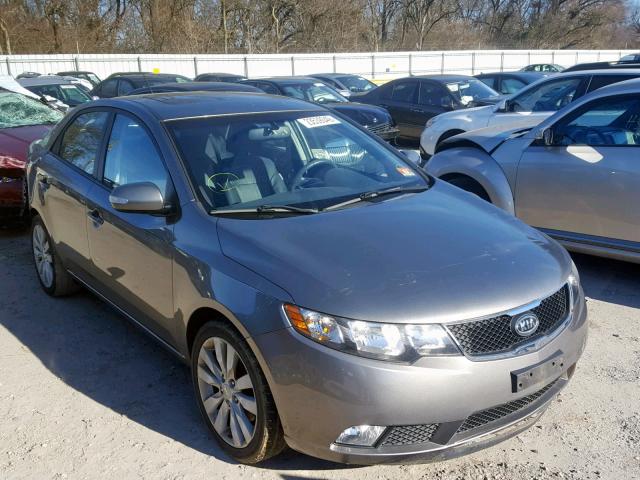 KNAFW4A36A5230569 - 2010 KIA FORTE SX GRAY photo 1