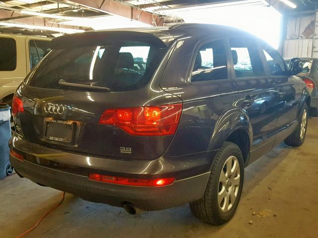 WA1AY74L67D034595 - 2007 AUDI Q7 3.6 QUA BLACK photo 4