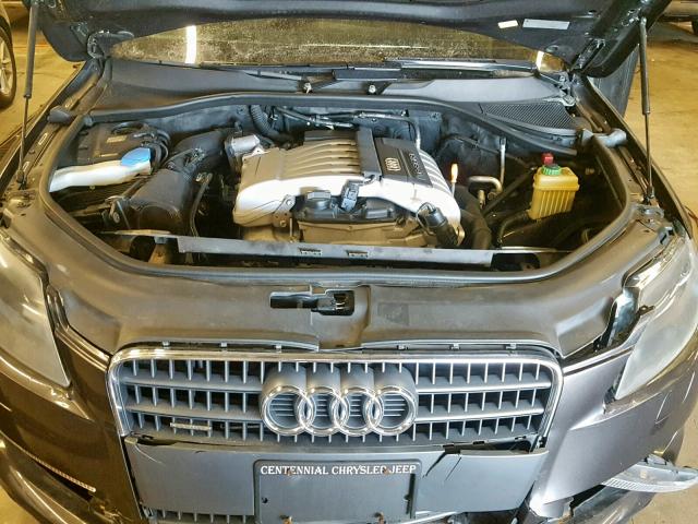 WA1AY74L67D034595 - 2007 AUDI Q7 3.6 QUA BLACK photo 7