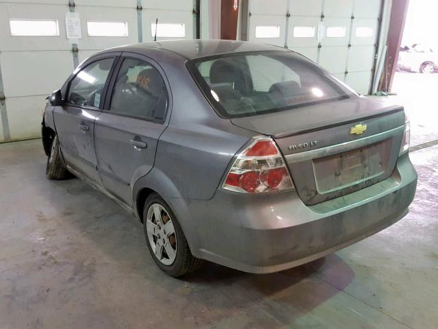 KL1TG5DE3BB249676 - 2011 CHEVROLET AVEO LT GRAY photo 3