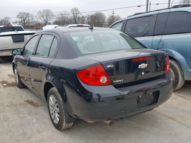 1G1AB5F51A7237029 - 2010 CHEVROLET COBALT LS BLACK photo 3