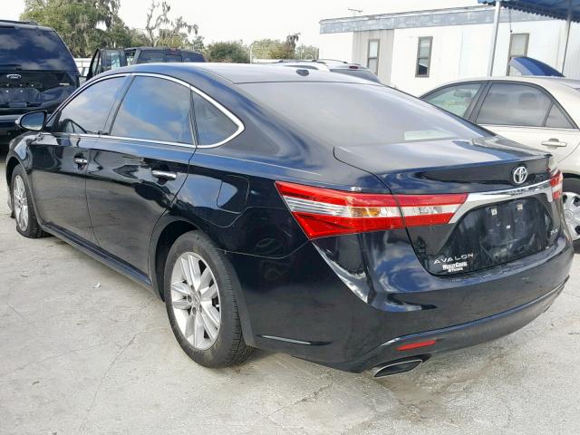 4T1BK1EB9FU185584 - 2015 TOYOTA AVALON XLE BLACK photo 3