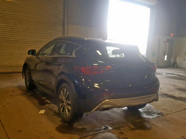 SJKCH5CR9HA018822 - 2017 INFINITI QX30 BASE BLACK photo 3