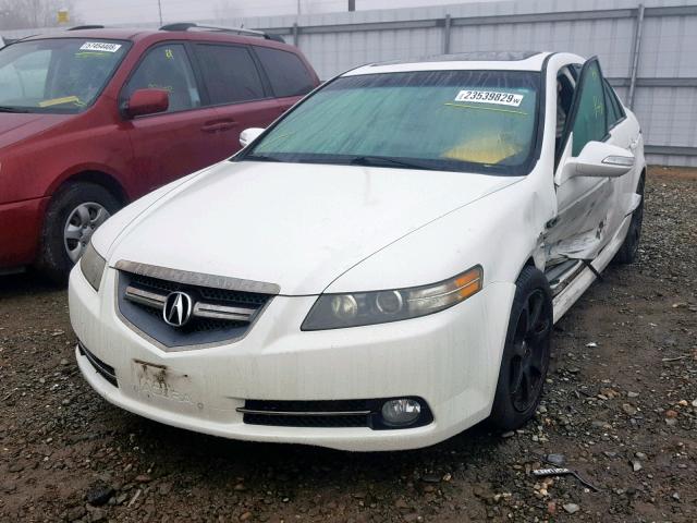 19UUA76507A002346 - 2007 ACURA TL TYPE S WHITE photo 2