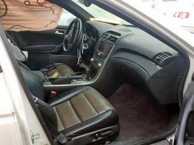 19UUA76507A002346 - 2007 ACURA TL TYPE S WHITE photo 5