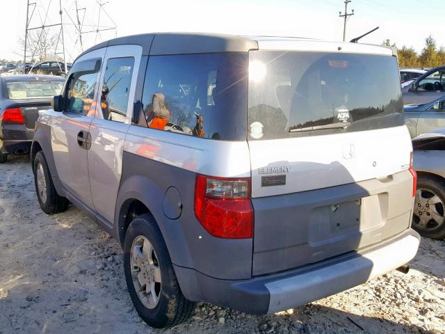 5J6YH28503L003176 - 2003 HONDA ELEMENT EX SILVER photo 3