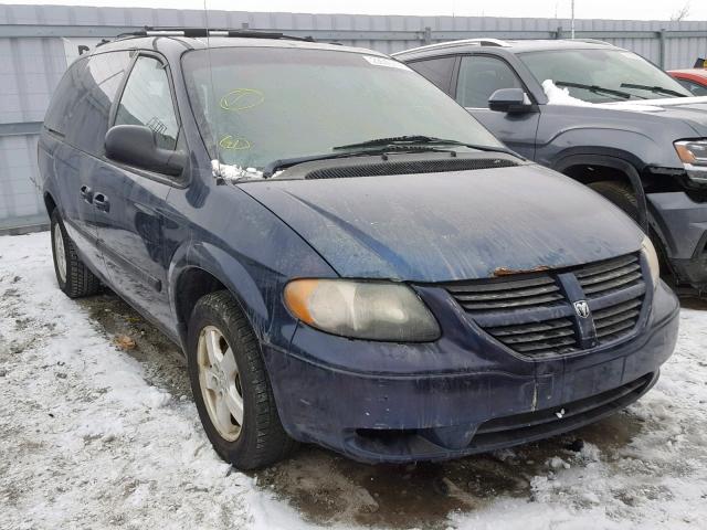 1D4GP24R85B155442 - 2005 DODGE GRAND CARA BLUE photo 1