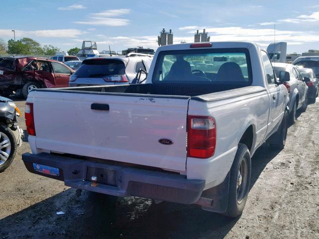 1FTYR10C21TA13762 - 2001 FORD RANGER WHITE photo 4