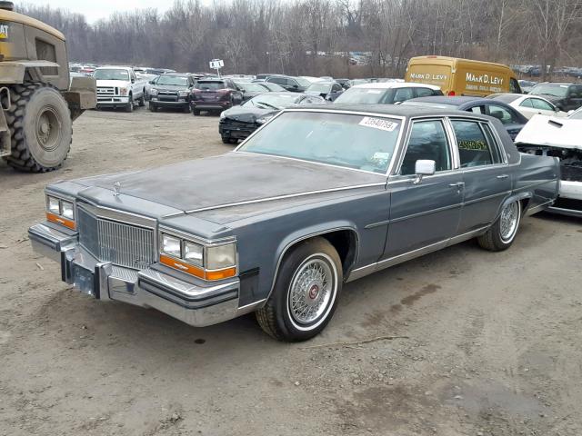 1G6DW51Y0KR737623 - 1989 CADILLAC BROUGHAM GRAY photo 2