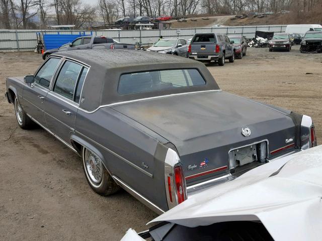 1G6DW51Y0KR737623 - 1989 CADILLAC BROUGHAM GRAY photo 3