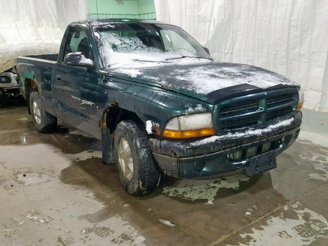 1B7FL26X7XS281925 - 1999 DODGE DAKOTA GREEN photo 1