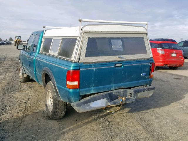 1FTCR15XXPPA73327 - 1993 FORD RANGER GREEN photo 3