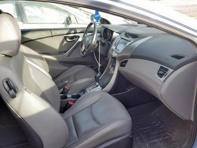 KMHDH6AEXDU002159 - 2013 HYUNDAI ELANTRA CO BLUE photo 5