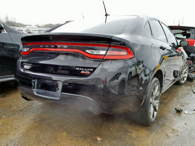 1C3CDFBB7ED743598 - 2014 DODGE DART SXT BLACK photo 4