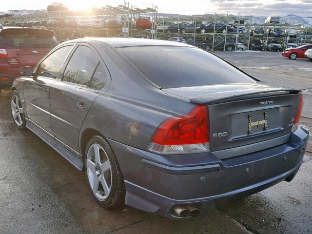 YV1RH527962556595 - 2006 VOLVO S60 R GRAY photo 3