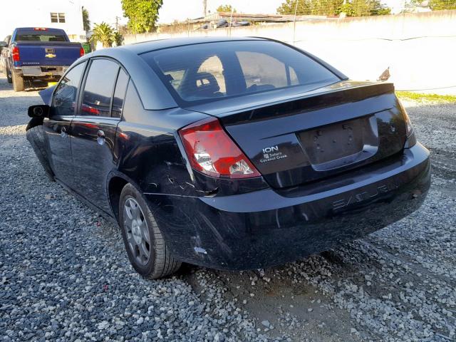 1G8AJ52F43Z134567 - 2003 SATURN ION LEVEL BLACK photo 3