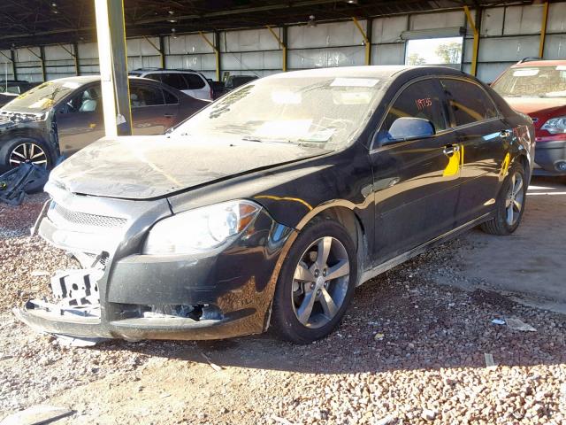 1G1ZC5E08CF292589 - 2012 CHEVROLET MALIBU 1LT BLACK photo 2