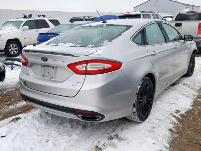 3FA6P0H99ER239990 - 2014 FORD FUSION SE SILVER photo 4