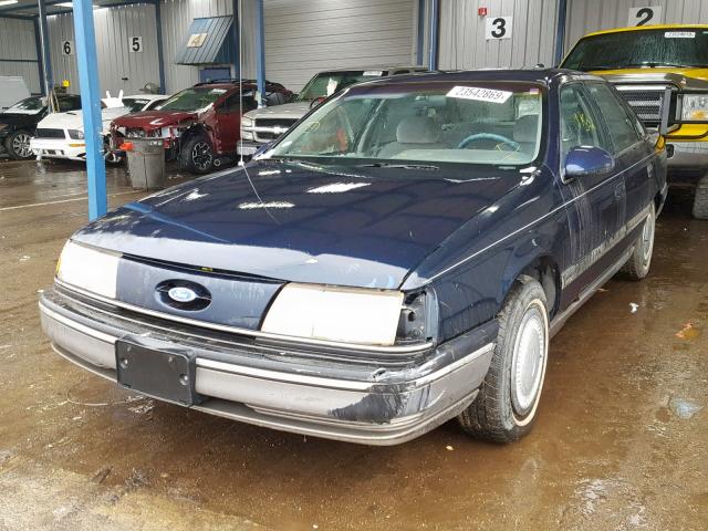 1FACP52U1LG174781 - 1990 FORD TAURUS GL BLUE photo 2