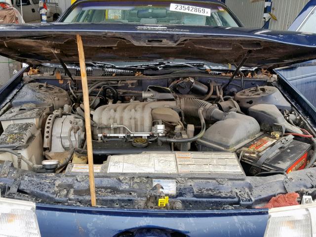 1FACP52U1LG174781 - 1990 FORD TAURUS GL BLUE photo 7