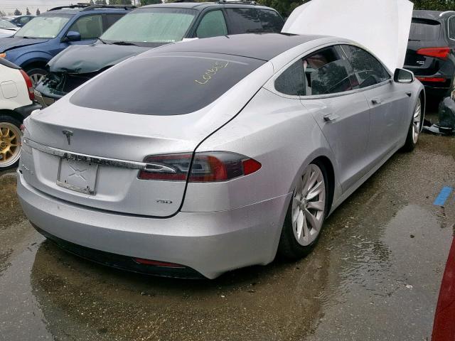 5YJSA1E22JF251580 - 2018 TESLA MODEL S SILVER photo 4