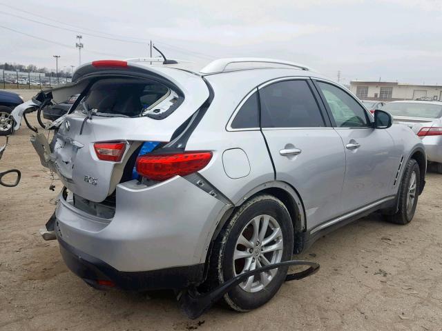 JN8AS1MW1AM850642 - 2010 INFINITI FX35 SILVER photo 4