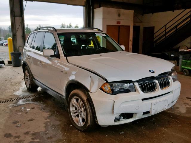 WBXPA93486WG83110 - 2006 BMW X3 3.0I WHITE photo 1