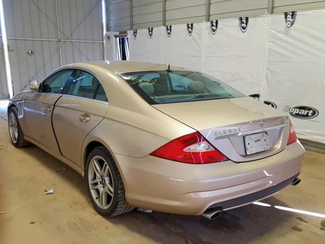 WDDDJ75XX6A058297 - 2006 MERCEDES-BENZ CLS 500C GOLD photo 3