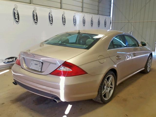 WDDDJ75XX6A058297 - 2006 MERCEDES-BENZ CLS 500C GOLD photo 4