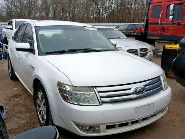 1FAHP24W18G158879 - 2008 FORD TAURUS SEL WHITE photo 1