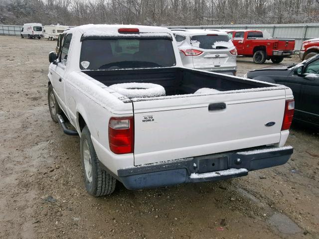 1FTYR10U35PA80197 - 2005 FORD RANGER WHITE photo 3