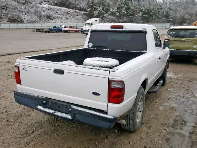 1FTYR10U35PA80197 - 2005 FORD RANGER WHITE photo 4