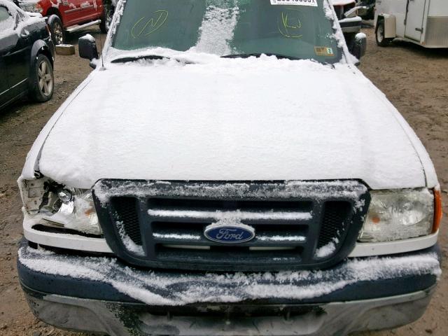 1FTYR10U35PA80197 - 2005 FORD RANGER WHITE photo 7