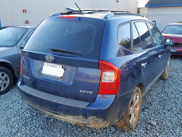 KNAFG526577117849 - 2007 KIA RONDO LX BLUE photo 4