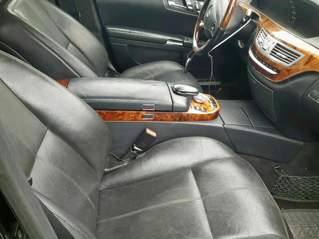 WDDNG71X57A027551 - 2007 MERCEDES-BENZ S 550 BLACK photo 5