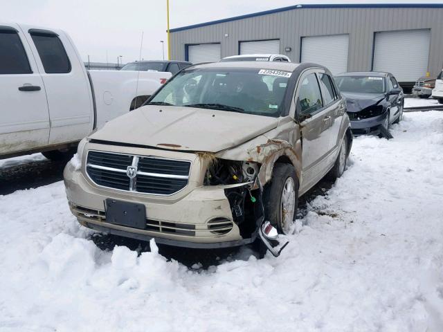 1B3HB48A69D147786 - 2009 DODGE CALIBER SX BEIGE photo 2