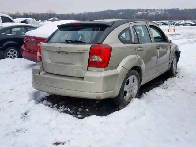 1B3HB48A69D147786 - 2009 DODGE CALIBER SX BEIGE photo 4