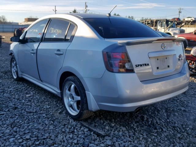 3N1BB61E08L726023 - 2008 NISSAN SENTRA SE- SILVER photo 3