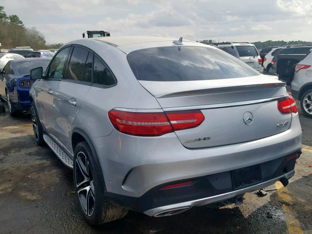 4JGED6EBXHA083848 - 2017 MERCEDES-BENZ GLE COUPE SILVER photo 3