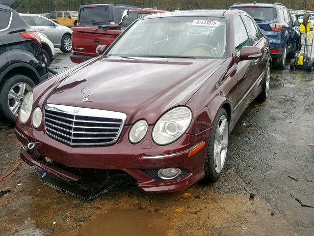 WDBUF56X78B252618 - 2008 MERCEDES-BENZ E 350 BURGUNDY photo 2