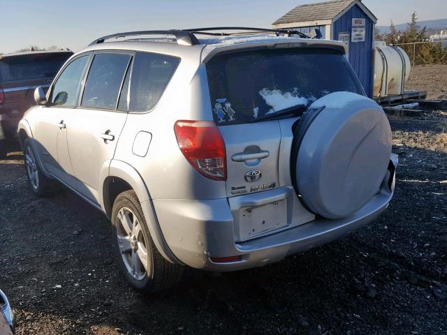 JTMBD32V576046342 - 2007 TOYOTA RAV4 SPORT SILVER photo 3