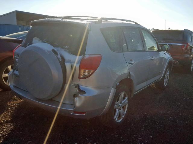 JTMBD32V576046342 - 2007 TOYOTA RAV4 SPORT SILVER photo 4