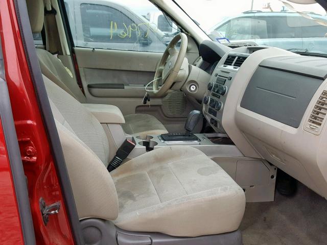 1FMCU0D70BKA07400 - 2011 FORD ESCAPE XLT BURGUNDY photo 5